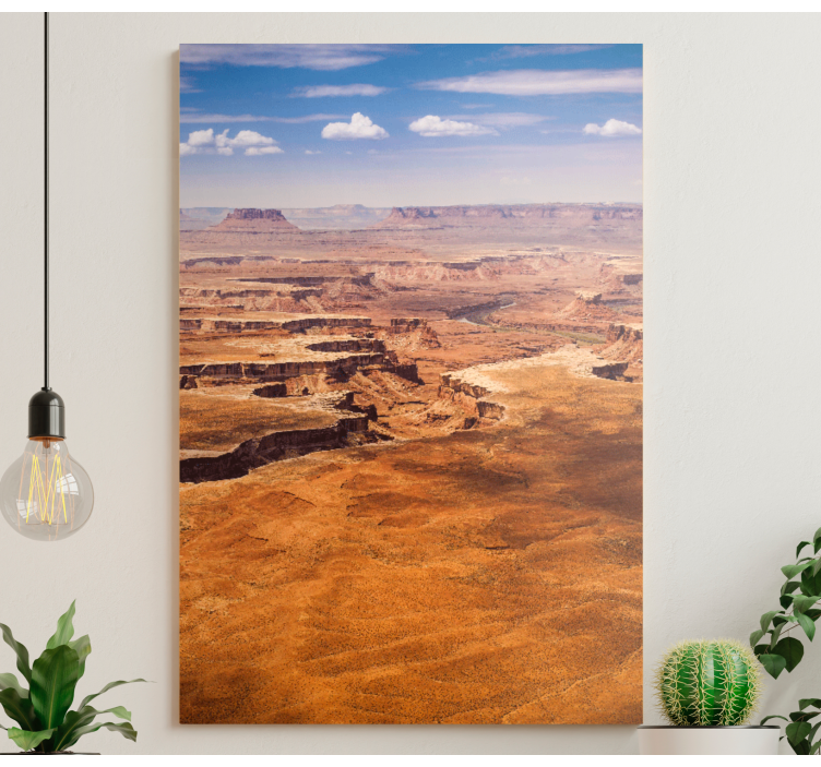 Quadro paesaggio vista canyon del deserto - TenStickers
