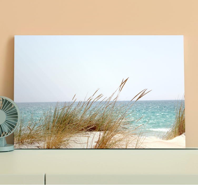 Quadro paesaggio vista sulle dune costiere - TenStickers