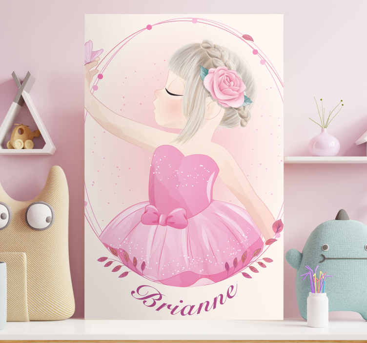 Quadro per bambini ballerina che balla - TenStickers