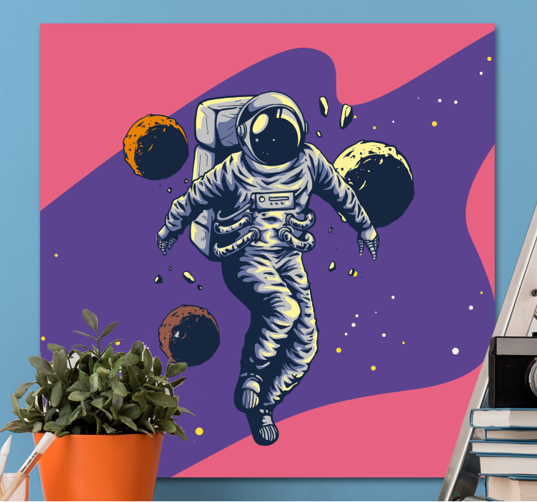 Quadro per bambini con astronauta - TenStickers