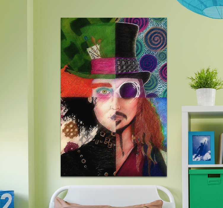 Quadro con personaggio Personaggi johnny depp - TenStickers