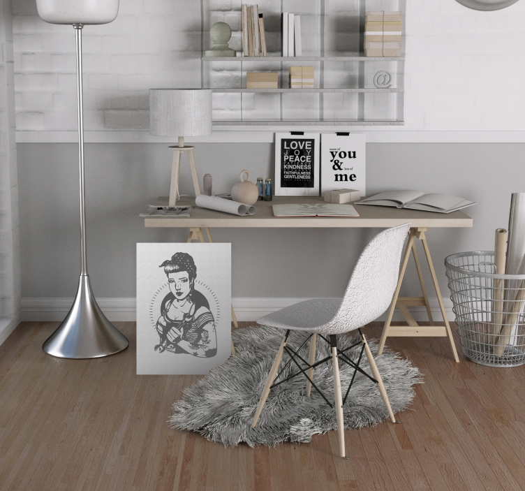 Quadri persona e personaggi ritratto di donna forte - TenStickers