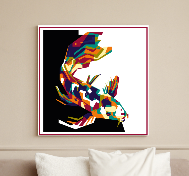 Quadro pesci koi colorati - TenStickers