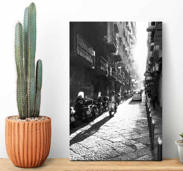 Quadro raffigurante Napoli stile vintage - TenStickers