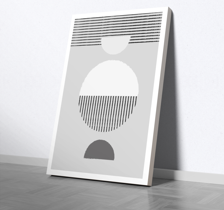 Quadro sala da pranzo cerchio stile nordico - TenStickers