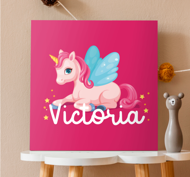 Quadro unicorno creatura fantastica carina - TenStickers