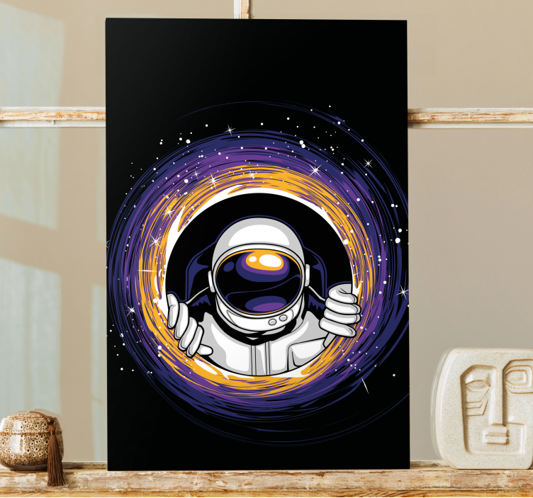 Quadro videogioco abbraccio astronauta portale - TenStickers