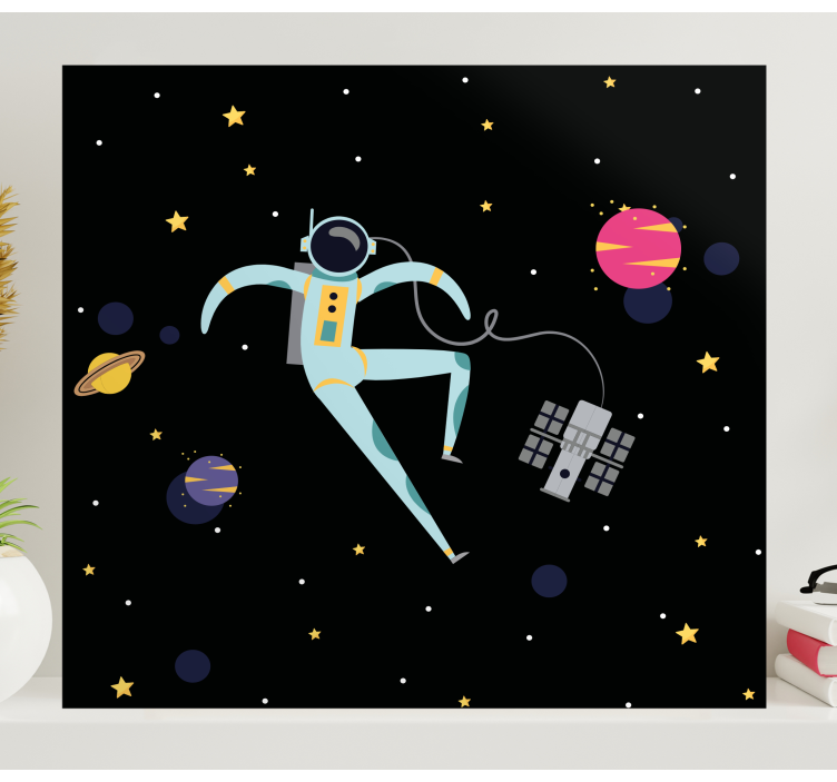 Quadro videogioco astronauta nello spazio - TenStickers