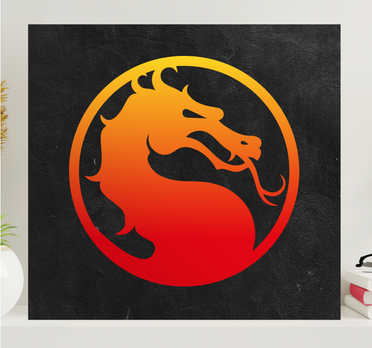 Quadro videogioco drago di mortal kombat - TenStickers