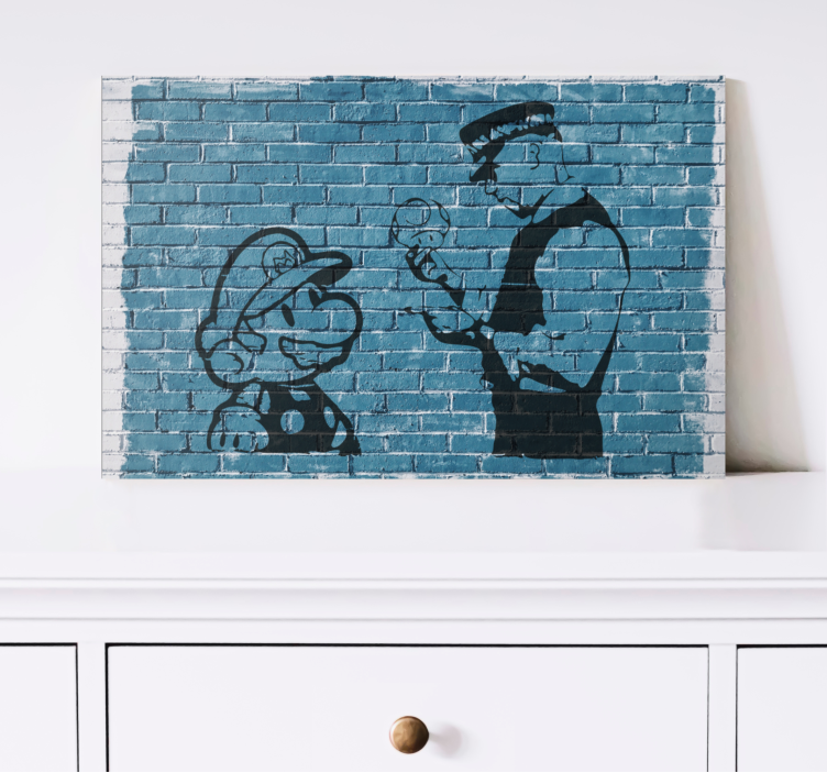 Quadro videogioco mario e ufficiale - TenStickers