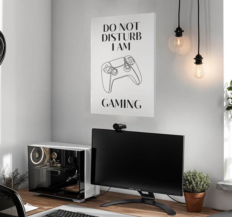 Quadro videogioco non disturbare, sto giocando - TenStickers
