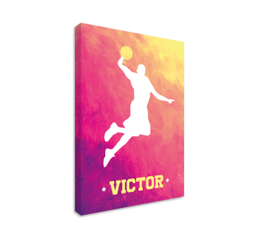 Quadri sportivi silhouette schiacciata - TenStickers