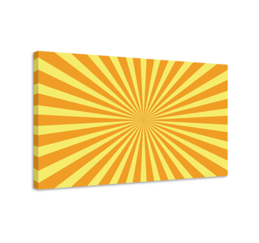 Quadro con raggi solari con effetto ottico - TenStickers