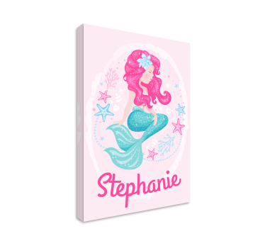 Quadro per cameretta sirena personalizzata - TenStickers