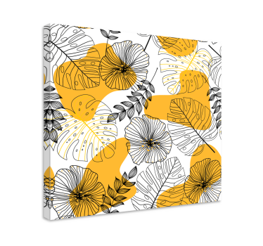 Quadro con motivi floreali - TenStickers