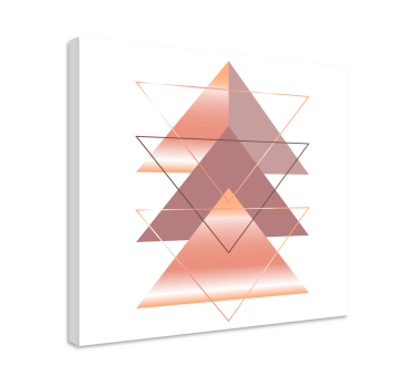 Dipinto geometrico fusione di triangoli geometrici - TenStickers