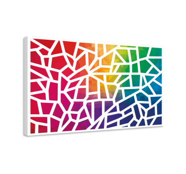 Quadro con mosaico di colori - TenStickers