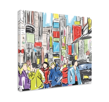 Quadro di persona Persone moderne di New York - TenStickers