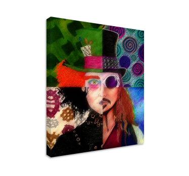 Quadro personaggio Personaggi johnny depp - TenStickers