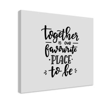 Quadro con frase uniti siamo - TenStickers