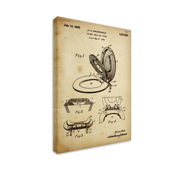 Quadro con toilette vintage - TenStickers