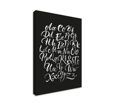 Dipinto con alfabeto e lettere esposizione elegante - TenStickers