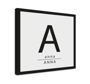 Dipinto con alfabeto e lettere esposizione iniziali - TenStickers