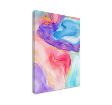 Quadro astratto flusso di colori fluidi - TenStickers