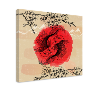Quadro pesci Pesci ying yang - TenStickers