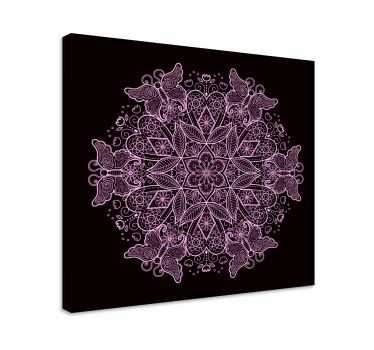 Quadro con farfalle Mandala farfalla - TenStickers