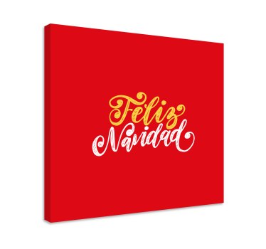 Quadro con frase buon natale saluto - TenStickers