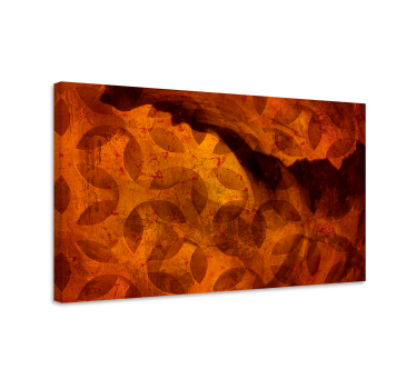 Quadro astratto motivi di foglie intricate - TenStickers