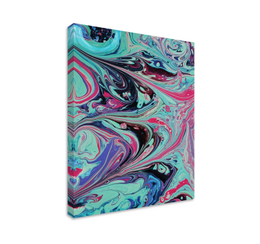 Quadro astratto vortici di arte fluida - TenStickers