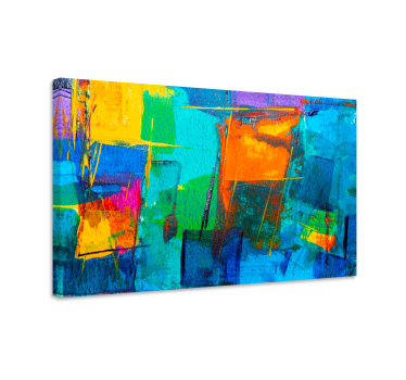 Quadro astratto forme geometriche colorate - TenStickers