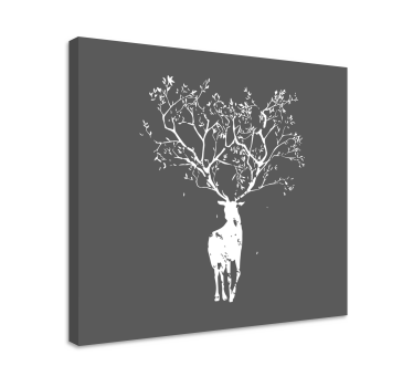 Quadro cervo Albero cervo - TenStickers