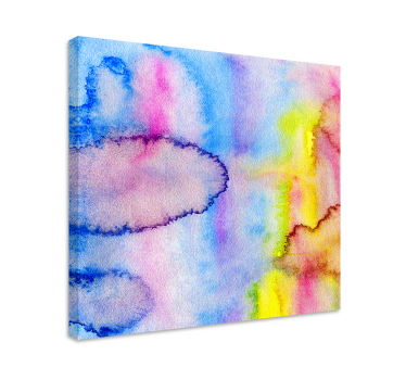 Quadro astratto mischie acquerello colorate - TenStickers