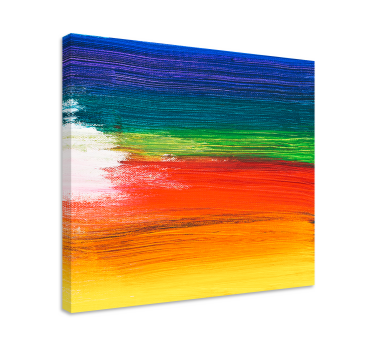 Quadro astratto strisce astratte colorate - TenStickers