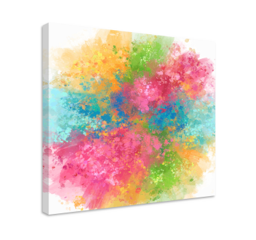Quadro astratto esplosione di colori vibranti - TenStickers
