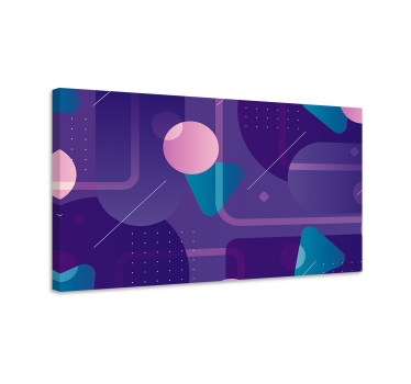 Dipinto geometrico design di forme astratte - TenStickers