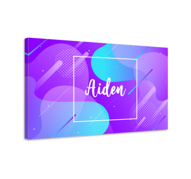 Dipinto con alfabeto e lettere design nome personalizzato - TenStickers