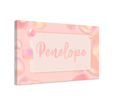 Quadro personalizzabile display nome elegante - TenStickers