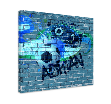 Quadri sportivi arte graffiti calcio - TenStickers