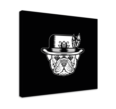 Quadro con cane bulldog francese - TenStickers