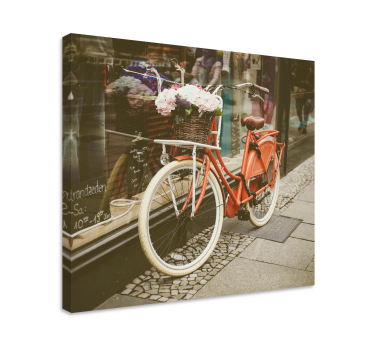 Quadro città e paesi esposizione di biciclette incantevoli - TenStickers