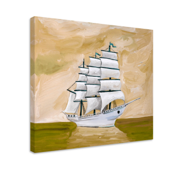 Quadro città e paesi vascello a vela - TenStickers