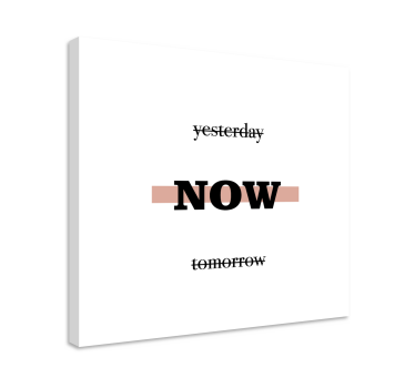 Quadro con frase ora frase motivazionale - TenStickers