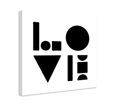 Dipinto geometrico forme e figure - TenStickers