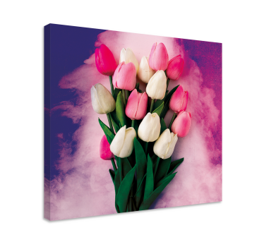 Quadro fiori Tulipani colorati - TenStickers