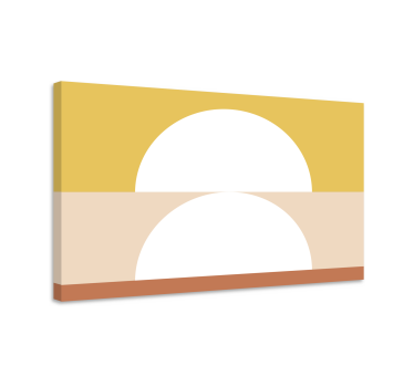Quadro con semicerchi e rettangoli - TenStickers