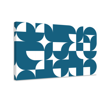 Dipinto geometrico fusione di forme contemporanee - TenStickers